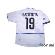 Photo2: Inter Milan 2002-2003 Away Shirt #19 Gabriel Batistuta Lega Calcio Patch/Badge (2)