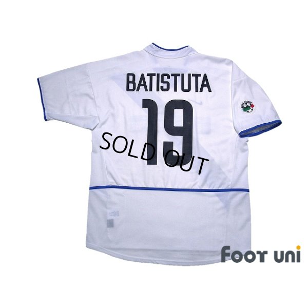 Photo2: Inter Milan 2002-2003 Away Shirt #19 Gabriel Batistuta Lega Calcio Patch/Badge