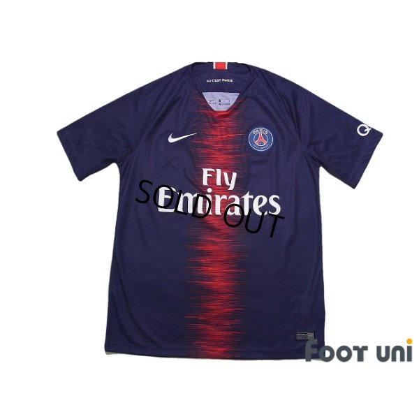 Photo1: Paris Saint Germain 2018-2019 Home Shirt