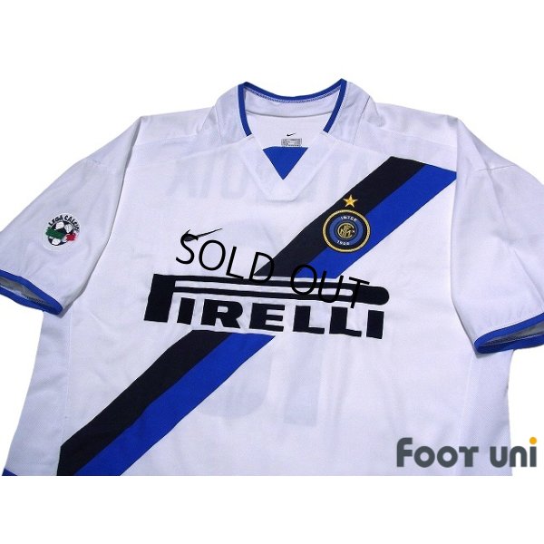 Photo3: Inter Milan 2002-2003 Away Shirt #19 Gabriel Batistuta Lega Calcio Patch/Badge