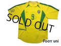 Brazil 2002 Home Shirt #9 Ronaldo 2002 FIFA World Cup Korea Japan Patch/Badge