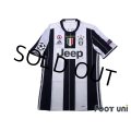 Juventus 2016-2017 Home Authentic Shirt #21 Paulo Dybala Champions League Patch/Badge
