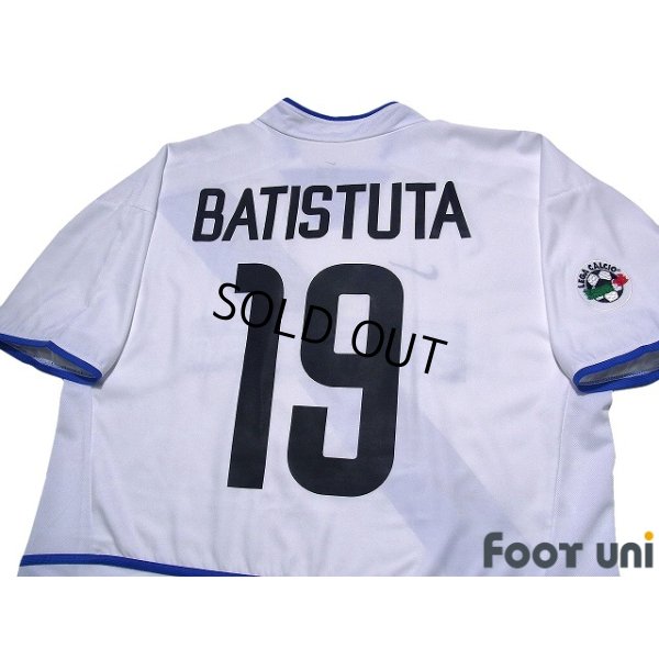 Photo4: Inter Milan 2002-2003 Away Shirt #19 Gabriel Batistuta Lega Calcio Patch/Badge