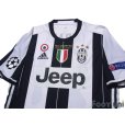Photo3: Juventus 2016-2017 Home Authentic Shirt #21 Paulo Dybala Champions League Patch/Badge (3)