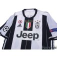 Photo3: Juventus 2016-2017 Home Authentic Shirt #21 Paulo Dybala Champions League Patch/Badge