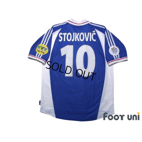 Photo2: Yugoslavia Euro 2000 Home Shirt #10 Dragan Stojkovic Euro 2000 Patch/Badge UEFA Fair Play Patch/Badge