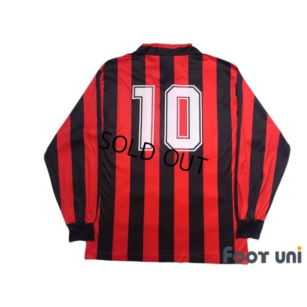 Photo2: AC Milan 1992-1993 Home Long Sleeve Shirt #10 Scudetto Patch/Badge