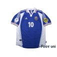 Photo1: Yugoslavia Euro 2000 Home Shirt #10 Dragan Stojkovic Euro 2000 Patch/Badge UEFA Fair Play Patch/Badge (1)