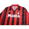 Photo3: AC Milan 1992-1993 Home Long Sleeve Shirt #10 Scudetto Patch/Badge