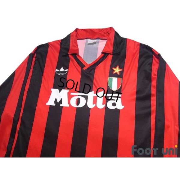 Photo3: AC Milan 1992-1993 Home Long Sleeve Shirt #10 Scudetto Patch/Badge