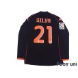 Photo2: Valencia 2009-2010 Away Long Sleeve Shirt #21 David Silva (2)