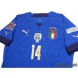 Photo3: Italy 2021 Home Authentic Shirt #14 Federico Chiesa w/tags