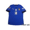 Photo1: Italy 2021 Home Authentic Shirt #14 Federico Chiesa w/tags (1)