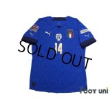 Italy 2021 Home Authentic Shirt #14 Federico Chiesa w/tags
