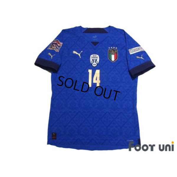 Photo1: Italy 2021 Home Authentic Shirt #14 Federico Chiesa w/tags