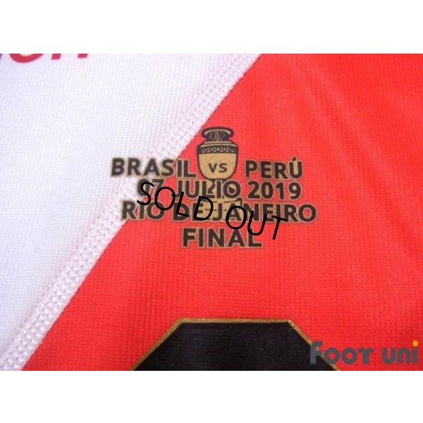 Photo6: Peru 2019 Home Shirt #9 Paolo Guerrero Copa America Brazil 2019 Patch/Badge w/tags