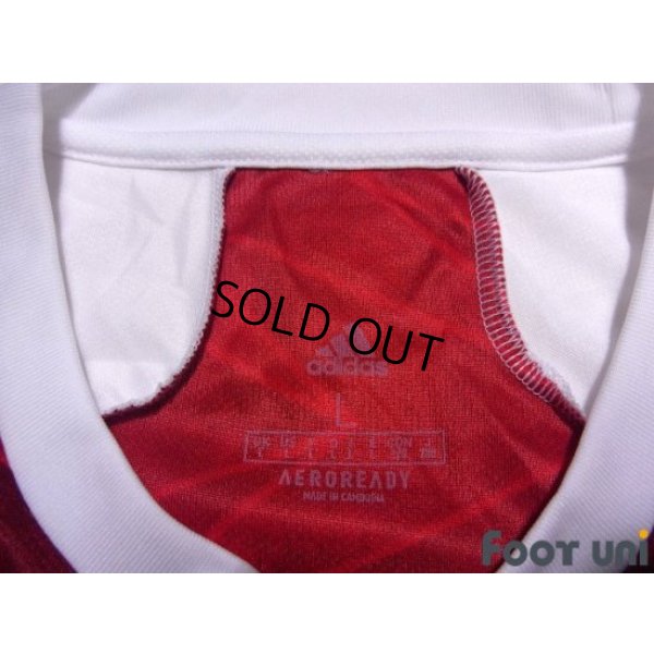 Photo4: Arsenal 2020-2021 Home Long Sleeve Shirt