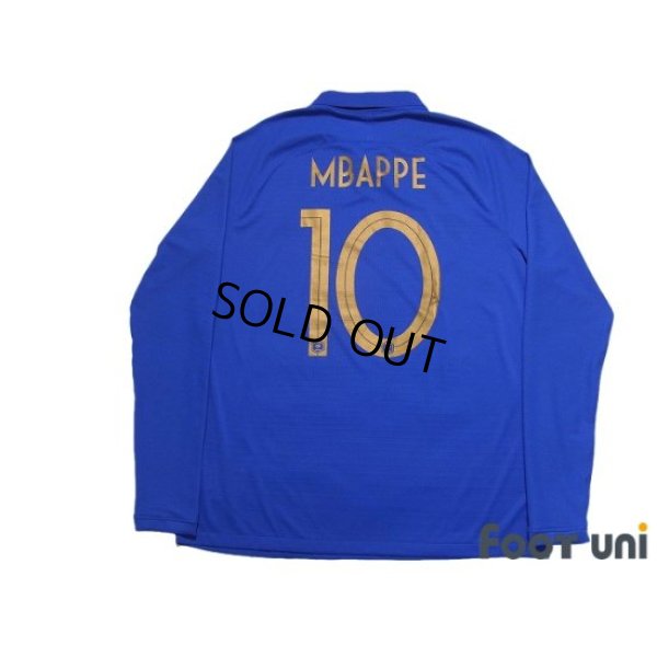 Photo2: France Centenario Long Sleeve Authentic Shirt #10 Kylian Mbappe Commemorative model w/tags