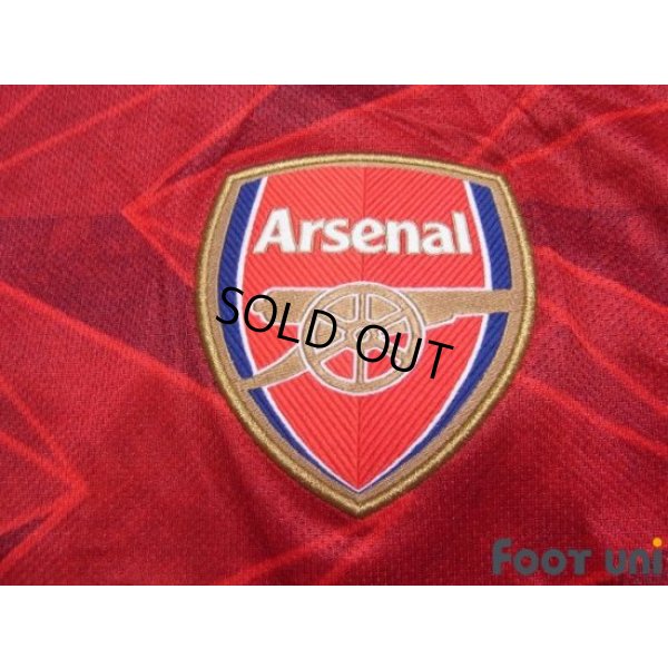 Photo5: Arsenal 2020-2021 Home Long Sleeve Shirt