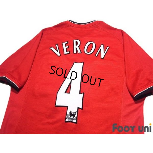 Photo4: Manchester United 2000-2002 Home Shirt #4 Juan Sebastian Veron