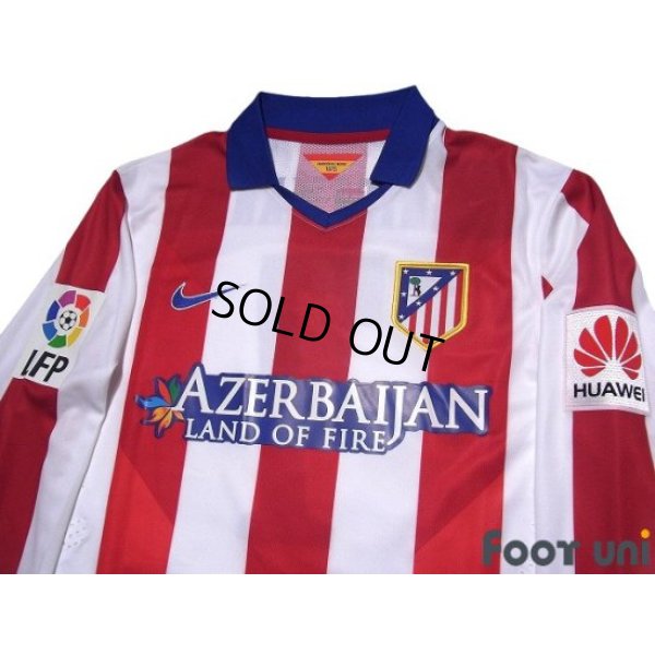 Photo3: Atletico Madrid 2014-2015 Home Authentic  Long Sleeve Shirt #7 Griezmann LFP Patch/Badge w/tags