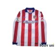 Photo1: Atletico Madrid 2014-2015 Home Authentic  Long Sleeve Shirt #7 Griezmann LFP Patch/Badge w/tags (1)