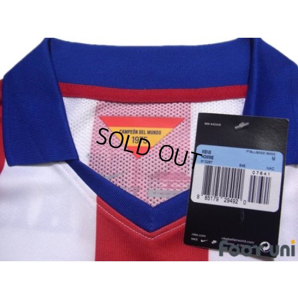 Photo5: Atletico Madrid 2014-2015 Home Authentic  Long Sleeve Shirt #7 Griezmann LFP Patch/Badge w/tags