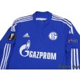 Photo3: Schalke04 2014-2016 Home Authentic Long Sleeve Shirt #19 Leroy Sané UEFA Europa League Patch/Badge