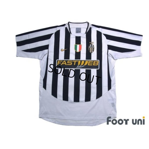 Photo1: Juventus 2003-2004 Home Shirt #26 Edgar Davids Scudetto Patch/Badge