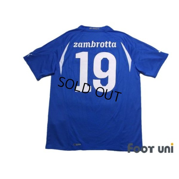 Photo2: Italy 2010 Home Shirt #19 Gianluca Zambrotta