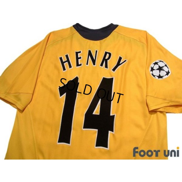 Photo4: Arsenal 2005-2006 Away Shirt #14 Thierry Henry Champions League Patch/Badge