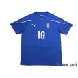 Photo1: Italy 2010 Home Shirt #19 Gianluca Zambrotta (1)