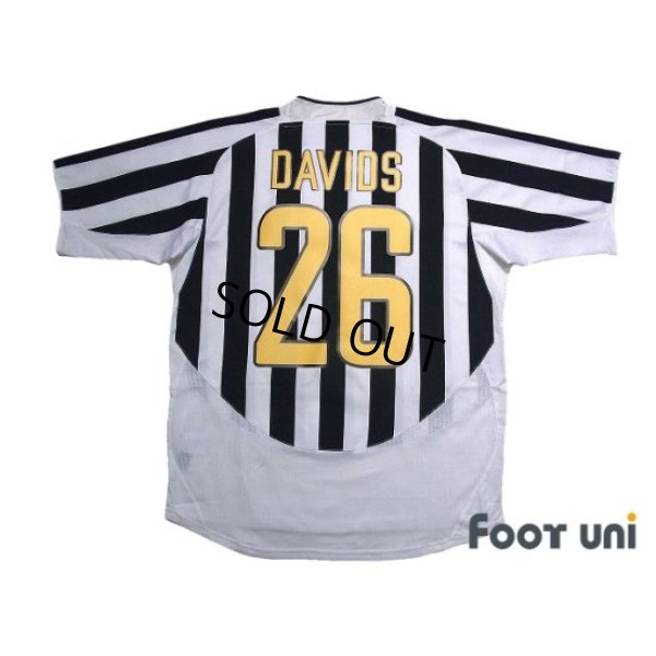 Photo2: Juventus 2003-2004 Home Shirt #26 Edgar Davids Scudetto Patch/Badge