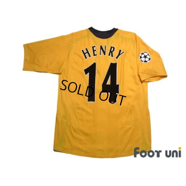 Photo2: Arsenal 2005-2006 Away Shirt #14 Thierry Henry Champions League Patch/Badge