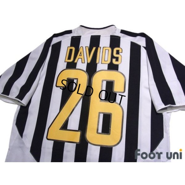 Photo4: Juventus 2003-2004 Home Shirt #26 Edgar Davids Scudetto Patch/Badge