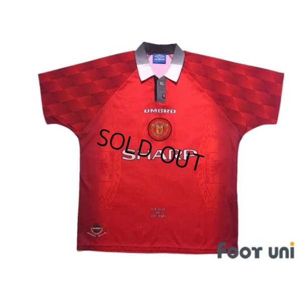 Photo1: Manchester United 1996-1998 Home Shirt