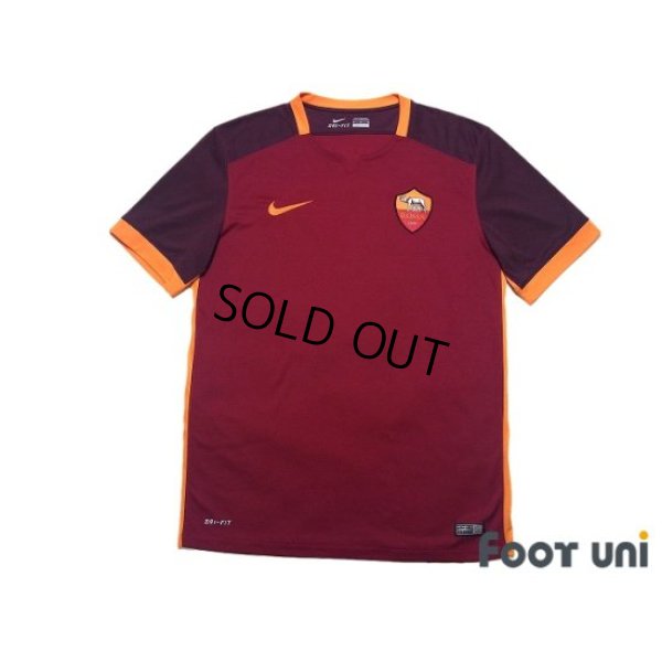 Photo1: AS Roma 2015-2016 Home Shirt #10 Francesco Totti