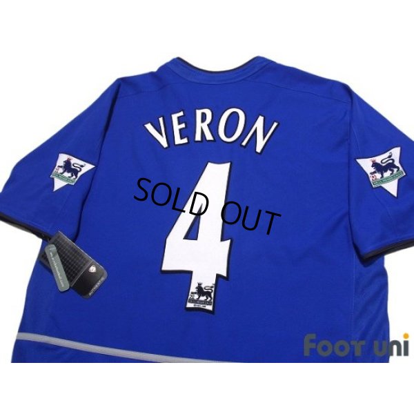 Photo4: Manchester United 2002-2003 Third Shirt #4 Juan Sebastian Veron The F.A. Premier League Patch/Badge w/tags