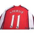 Photo4: Arsenal 2008-2010 Home Long Sleeve Shirt #11 van Persie