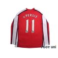 Photo2: Arsenal 2008-2010 Home Long Sleeve Shirt #11 van Persie (2)