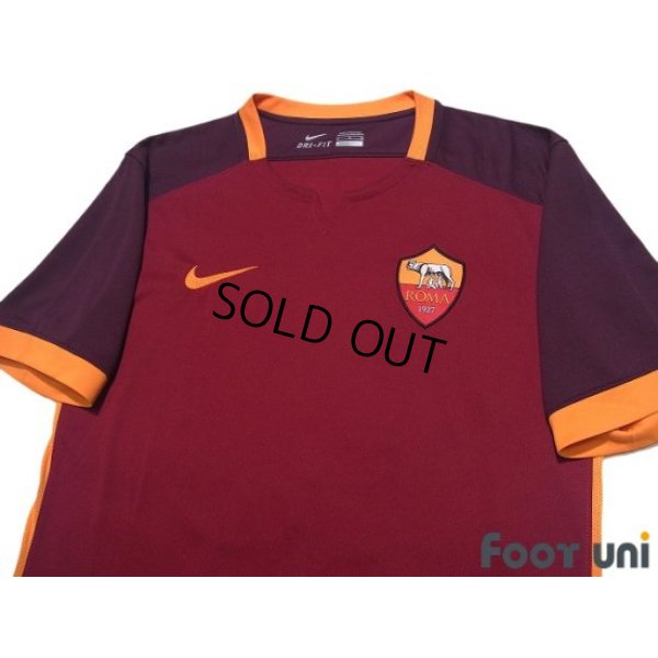 Photo3: AS Roma 2015-2016 Home Shirt #10 Francesco Totti