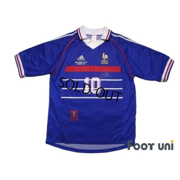 Photo1: France 1998 Home Shirt #10 Zinedine Zidane