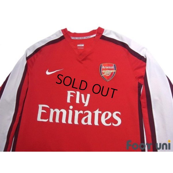 Photo3: Arsenal 2008-2010 Home Long Sleeve Shirt #11 van Persie