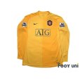 Photo1: Manchester United 2006-2007 GK Long Sleeve Shirt #1 Edwin van der Sar BARCLAYS PREMIERSHIP Patch/Badge w/tags (1)