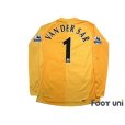 Photo2: Manchester United 2006-2007 GK Long Sleeve Shirt #1 Edwin van der Sar BARCLAYS PREMIERSHIP Patch/Badge w/tags (2)