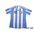 Photo1: Argentina 2010 Home Shirt #10 Lionel Messi (1)