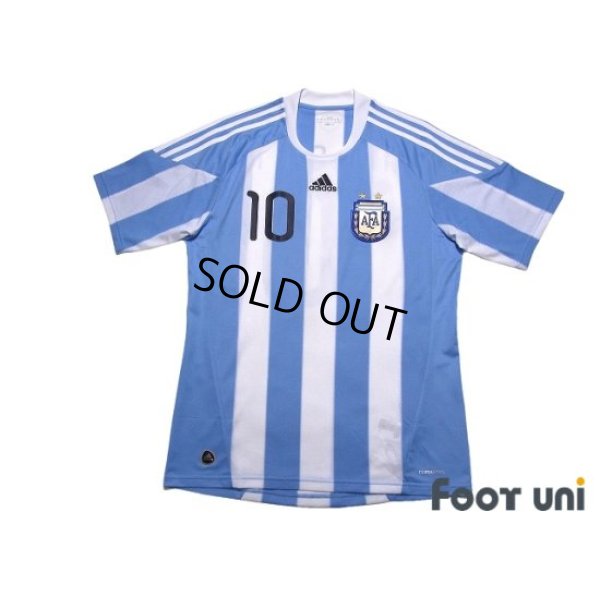 Photo1: Argentina 2010 Home Shirt #10 Lionel Messi