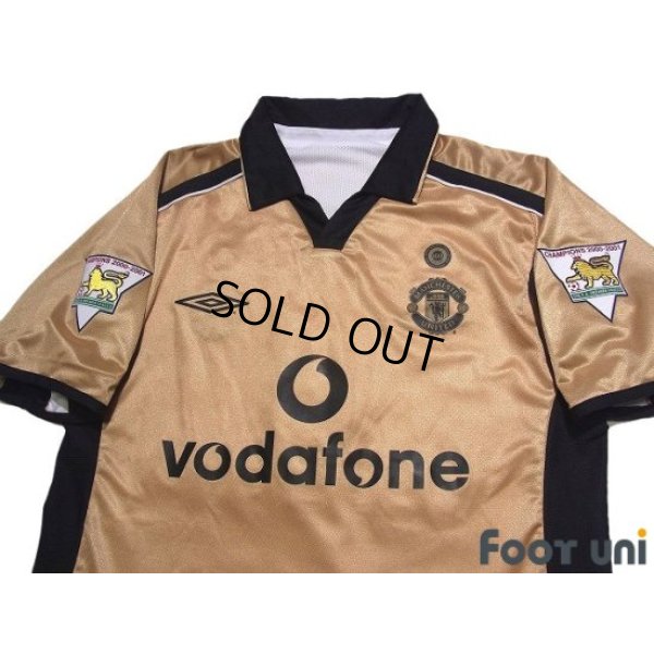 Photo3: Manchester United Centenario Reversible Long Sleeve Shirt #7 David Beckham Champions 2000-2001 The F.A. Premier League Patch/Badge
