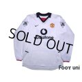 Manchester United 2002-2003 Away Long Sleeve Shirt #21 Diego Forlan The F.A. Premier League Patch/Badge w/tags