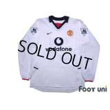 Manchester United 2002-2003 Away Long Sleeve Shirt #21 Diego Forlan The F.A. Premier League Patch/Badge w/tags